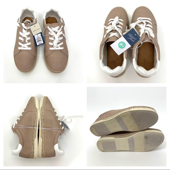 Universal Thread Shaelyn Espadrille Tan Lace Up Boho Sneaker With Memory Foam - Picture 16 of 16